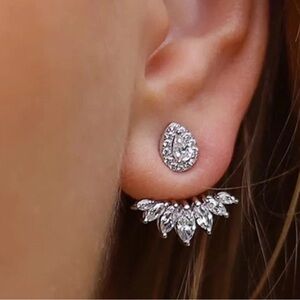 Carat London Suriya sterling Silver cubic Zirconia Earrings